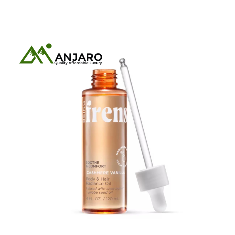BEING FRENSHE Cashmere Vanilla Body & Hair Radiance Oil – 120ml | Nourishing Multi-Use Oil for Silky Skin & Hair