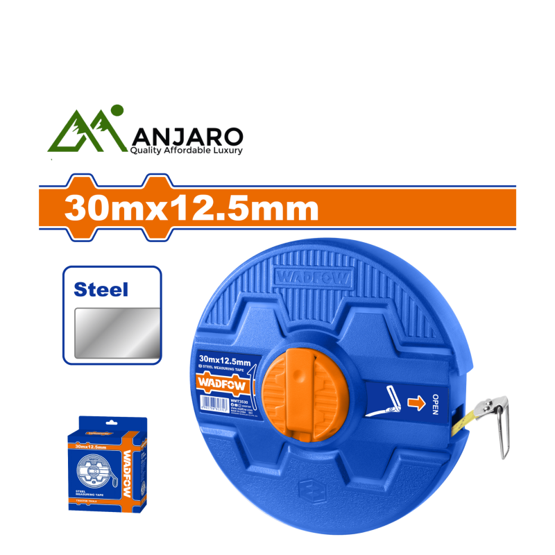 Wadfow Steel measuring tape 30mx12.5mm WMT3530
