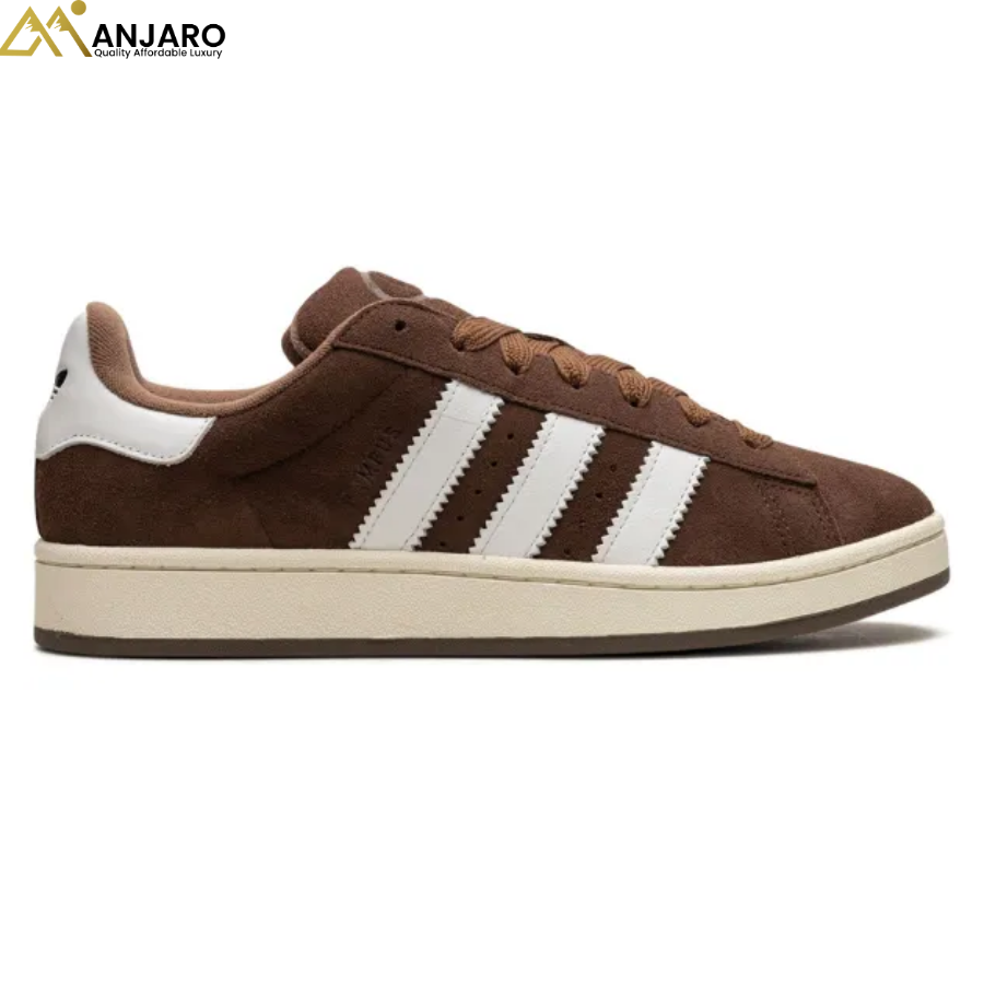 Adidas Campus 00s "Bark" sneaker in brown suede with white stripes