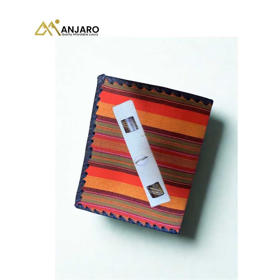 Artisan Heritage Kente Striped Journal – A5