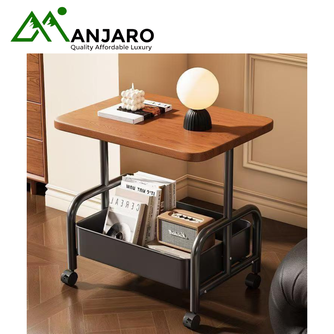 Modern Movable Living Room Sofa Side Table (Shipping Fee Included)