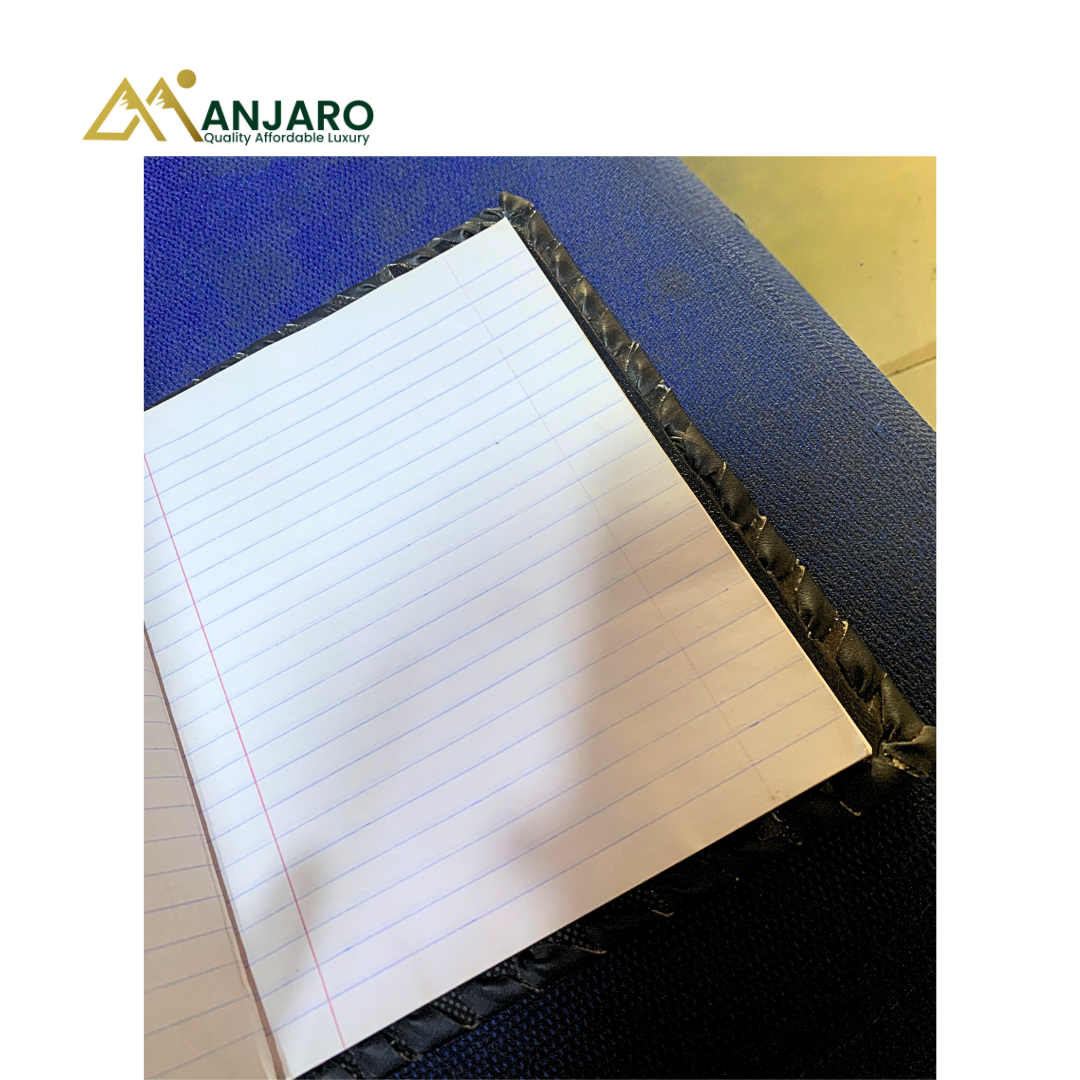 Artisan Onyx Leather & Kente Journal – A5