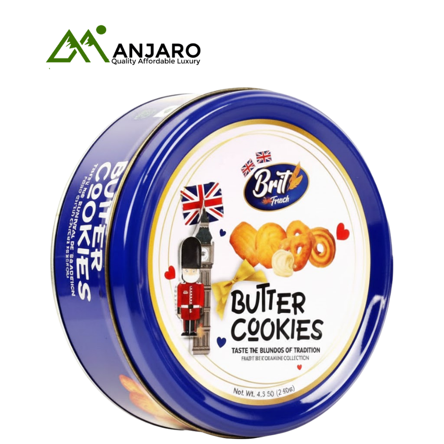 Brit Treat Butter Cookies | Rich, Buttery & Crunchy Classic Biscuit Tin