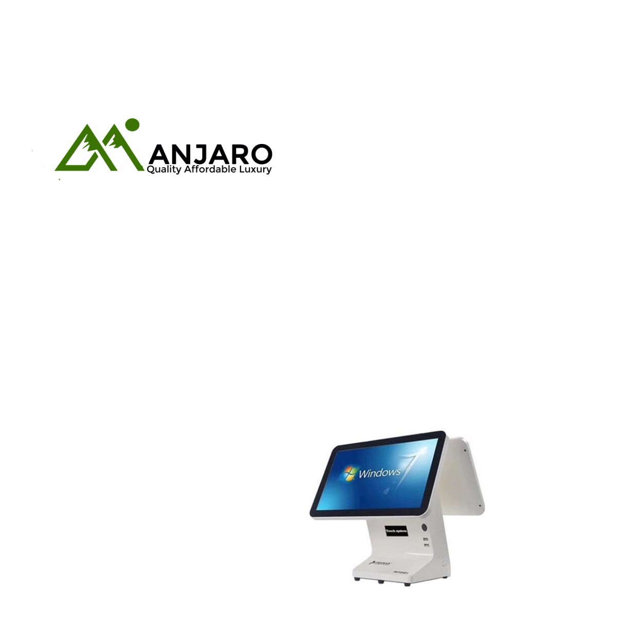 Premax PM-POS1D3 POS Machine – 15.6” Dual Touch Screen, High-Speed Performance, Retail-Ready Design
