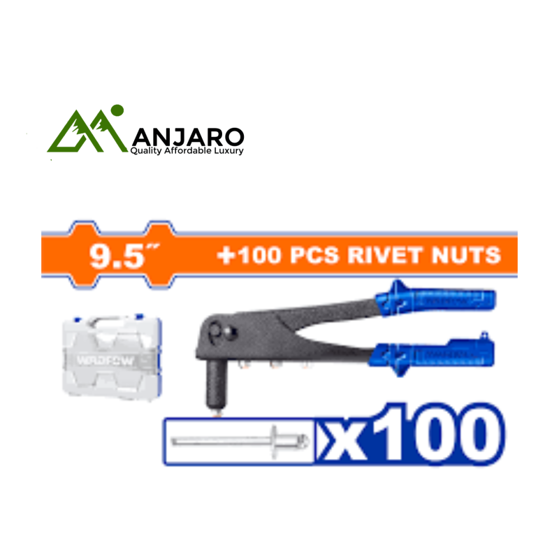 WADFOW 101 Pcs Hand Riveter and Rivets Kit  WHR1909