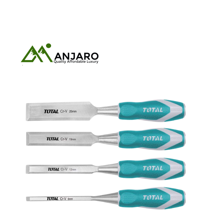 Total THT41K0401 4 Pcs wood chisel set