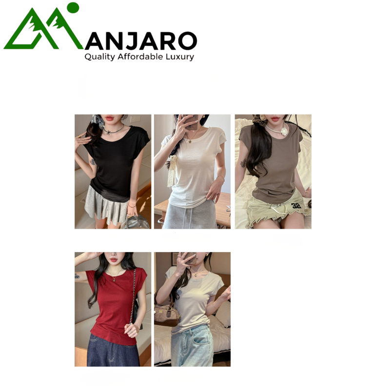 Tencel Lyocell Design Short-Sleeve T-Shirt for Women (Shipping fee  included)