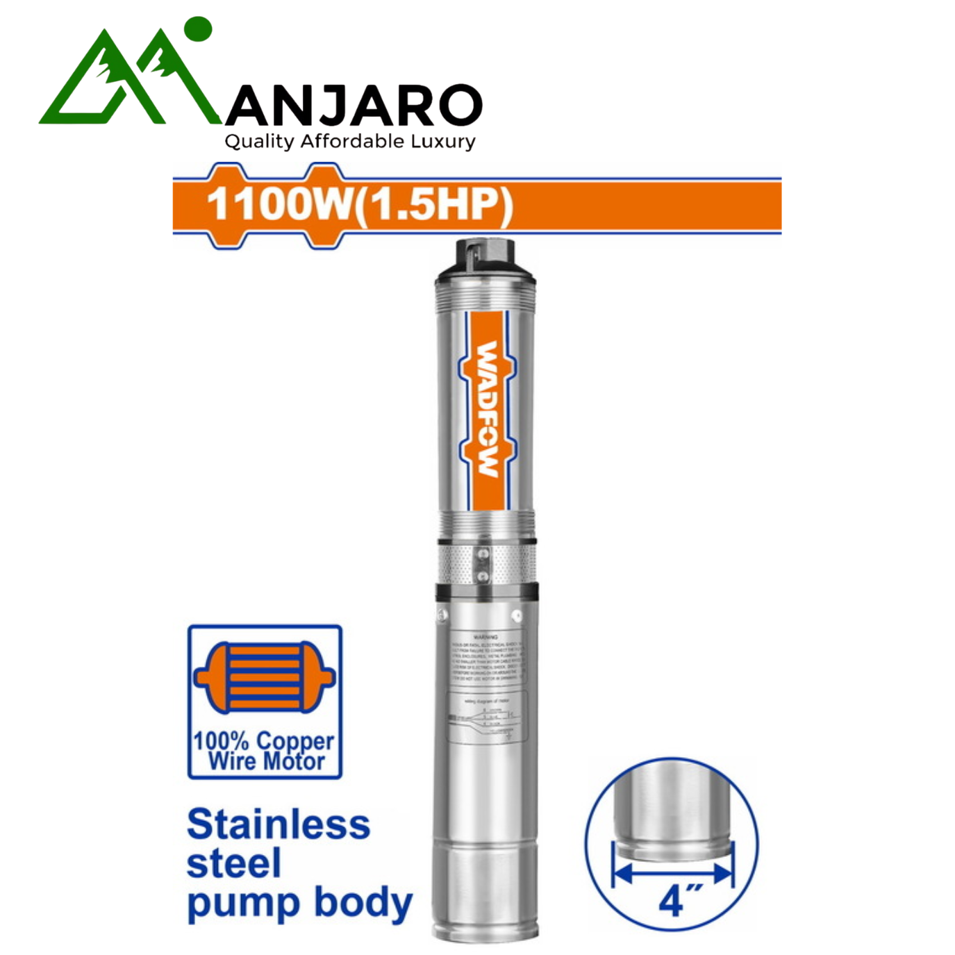 WWPDA03 & WWPDA04 4" Deep Well Pumps