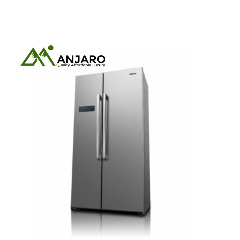 Bruhm BFX-450EN 436L Side-by-Side No Frost Refrigerator – Sleek Inox Finish with Advanced Cooling