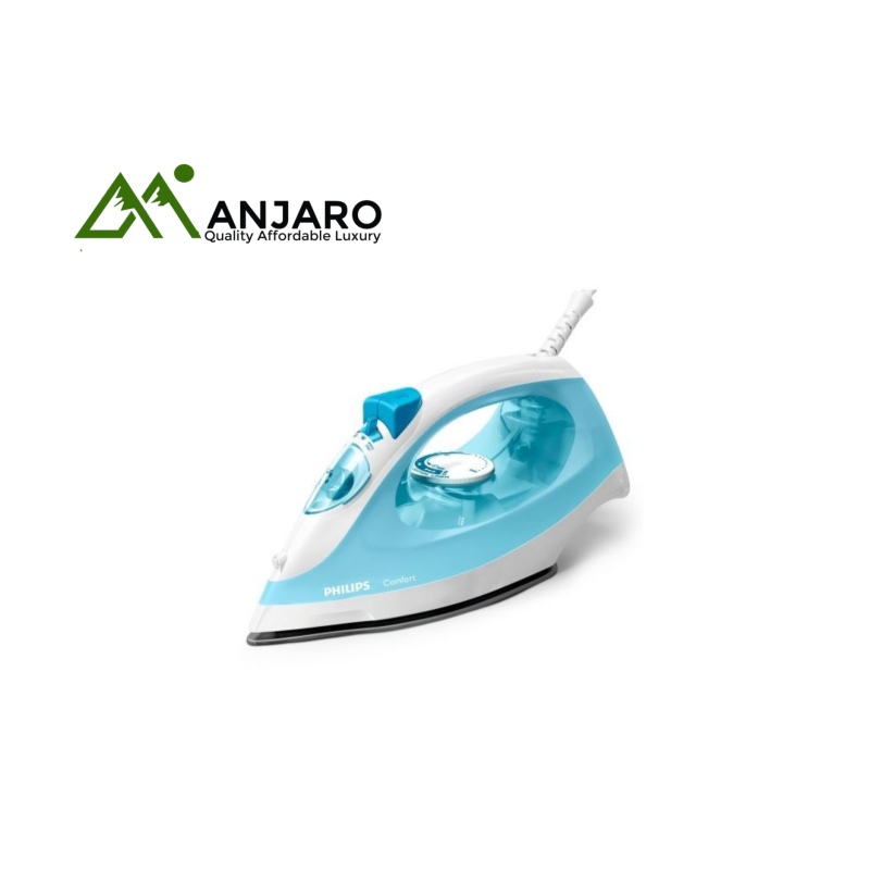 PHILIPS Steam Iron GC1740/26 – 2000W | Blue Ceramic Soleplate, Quick Heat-Up & Anti-Drip for Everyday Ironing Ease