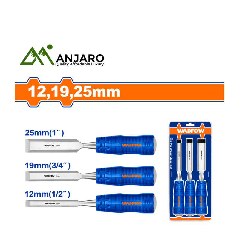 Wadfow 3 Pcs wood chisel set WWC2203