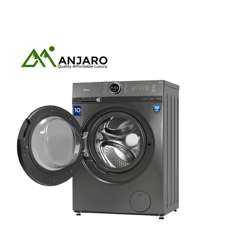 BRUHM BWF-120G Front Load Washing Machine – 12KG, Inverter Motor, Silver