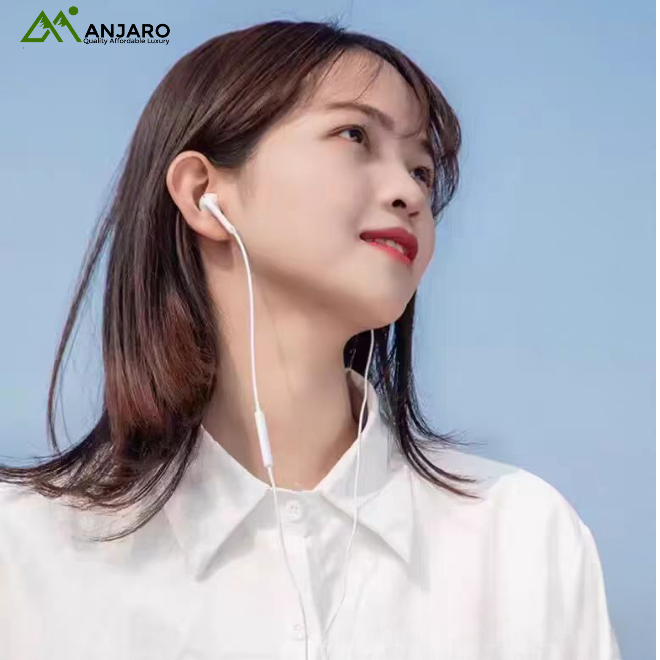 R11 3.5mm Flat Ear Wired Headphones