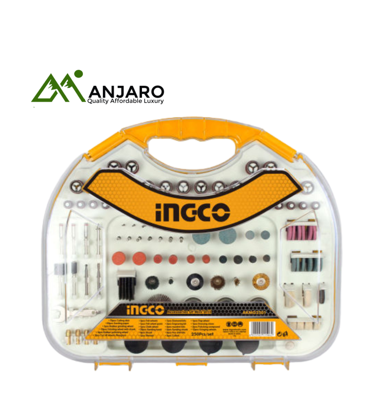 Ingco AKMG2501 250 Pcs accessories ofmini drill