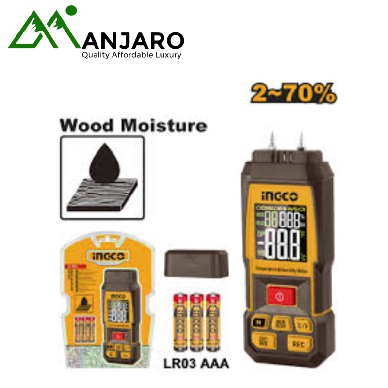 Wood Moisture Meter | Precision Timber & Material Moisture Tester | Manjaro, Accra, Ghana HETWM031