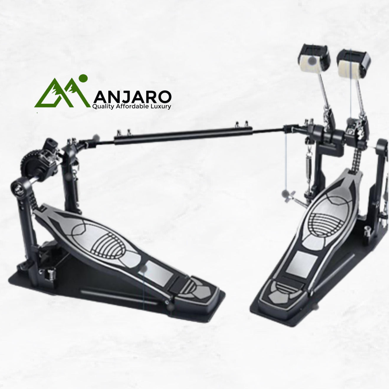 P-500 Double Drum Pedal – Alloy Footboard, Thick Rubber Base, Multi-Platform Use