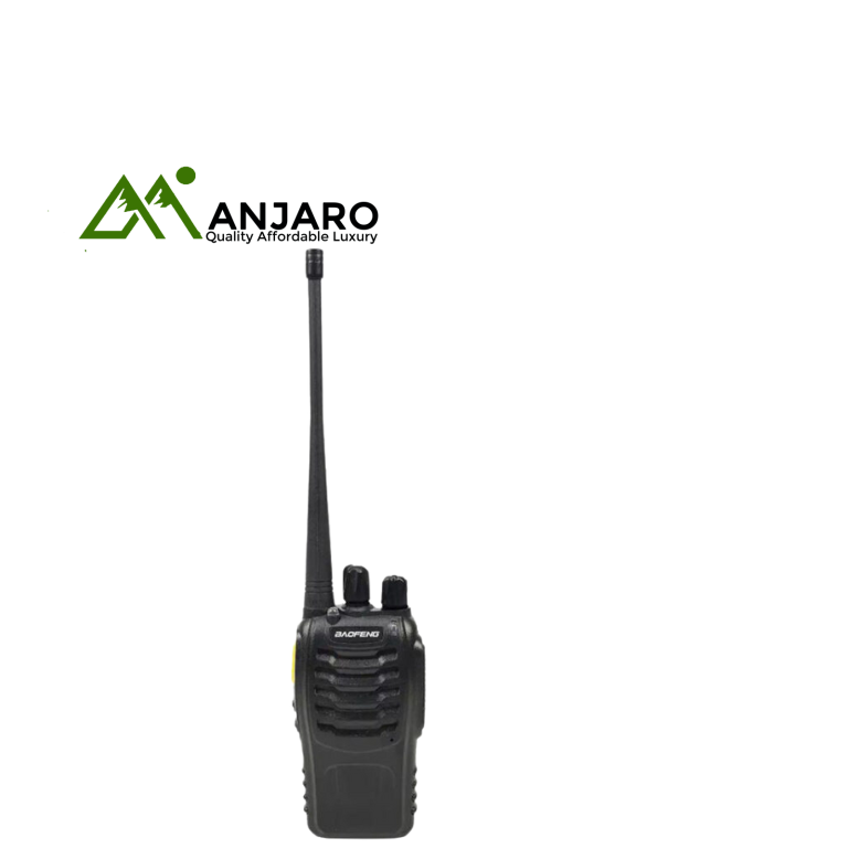Baofeng 888SD Portable Radio Station – 2 W UHF Handheld Transceiver, USB-C Charging, VOX – Black