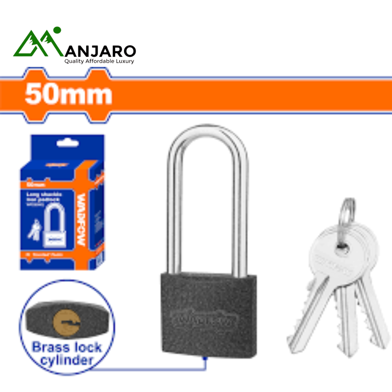 WPD5550L Long Shackle Iron Padlock