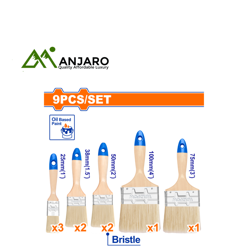9 Pcs Paint Brush Set WPB2491
