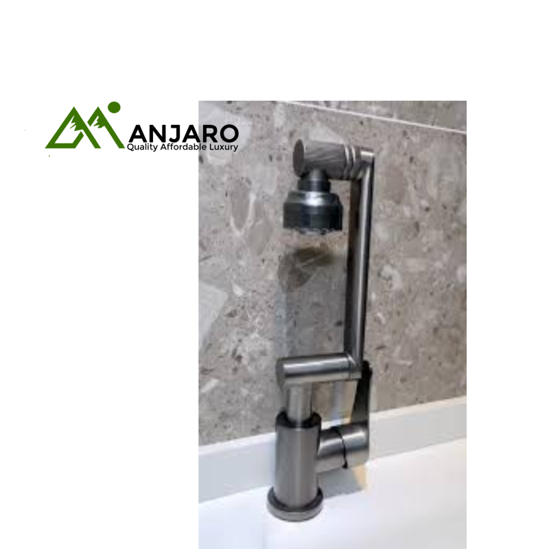 TUK 8104E Sink and Basin Tap – Grey | Premium Quality Kitchen & Bathroom Faucet