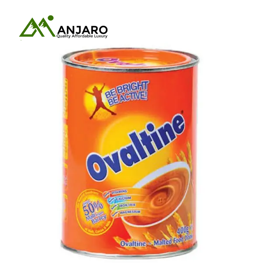 Ovaltine Malted Chocolate Drink Powder – 400g Jar | Energizing Vitamin-Rich Malt Beverage