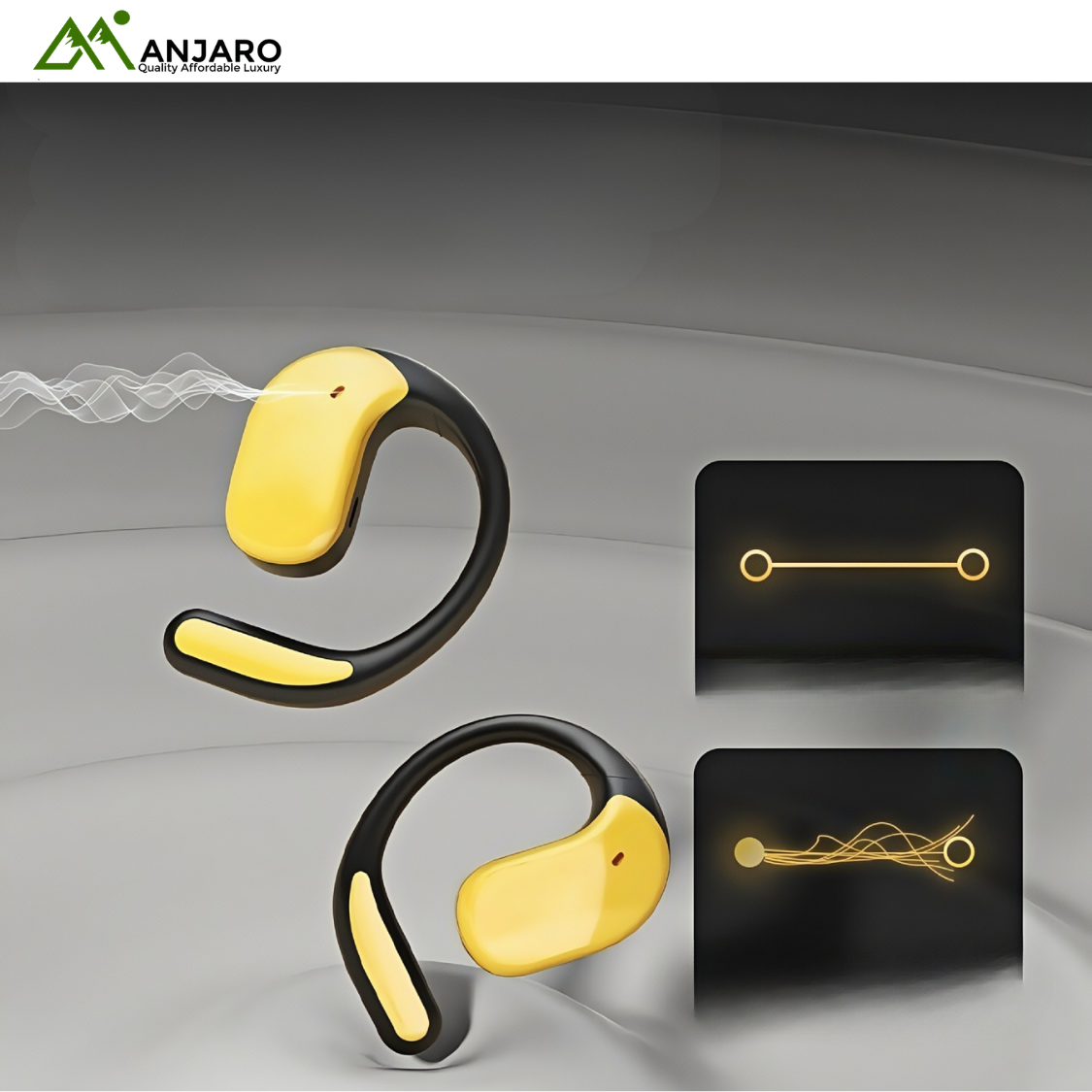 Smart Digital Display Ear-Hook Wireless Headphones (Shipping Fee Included)