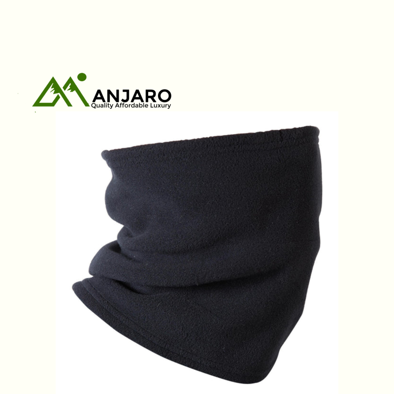 100 Winter Cycling Fleece Neck Warmer – Black | Cold-Weather Thermal Protection