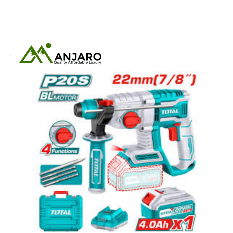 Total Cordless Rotary Hammer – 20V TRHLI202081