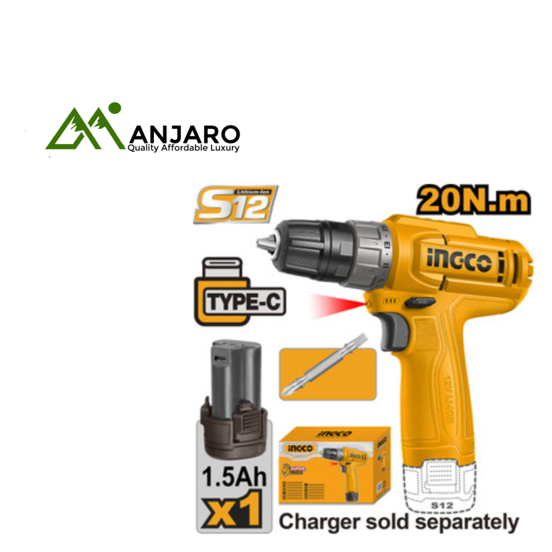 CDLI12456 Cordless Drill 12V – Compact Power for Precision and Performance