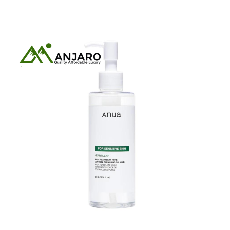 ANUA Heartleaf Pore Control Cleansing Mild Oil – 200ml | Purify Pores & Soothe Sensitive Skin Gently