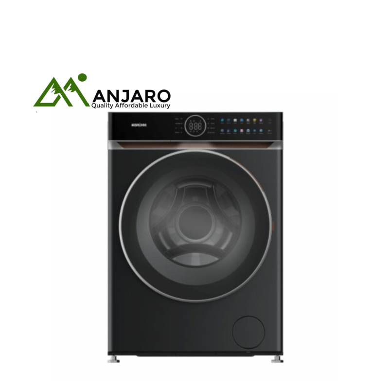 BRUHM BWF-100S Front Load Washing Machine – 10KG Inverter Motor, Silver