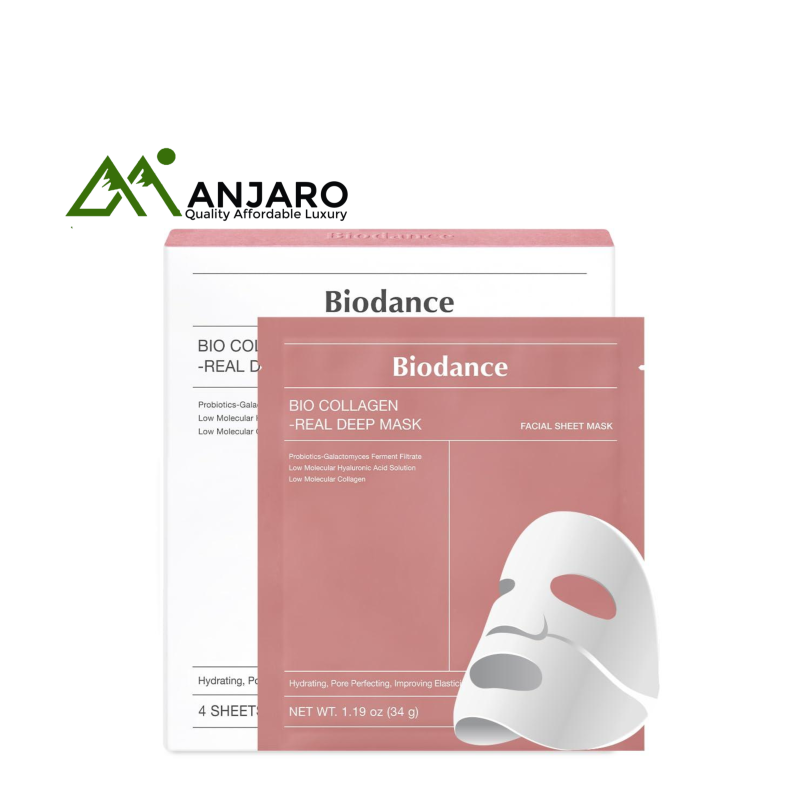 BIODANCE Bio Collagen-Real Deep Mask – 4 Sheets (4.8 oz) | Firming & Deep Hydration Multi-Pack