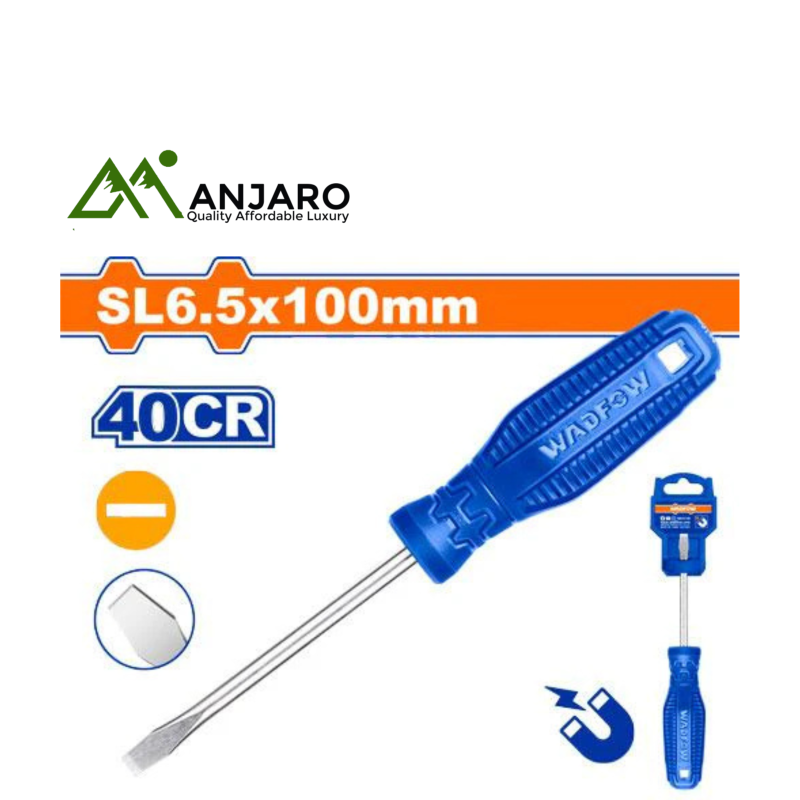 Wadfow WSD3964 Slotted Screwdriver – 6.5mm x 100mm