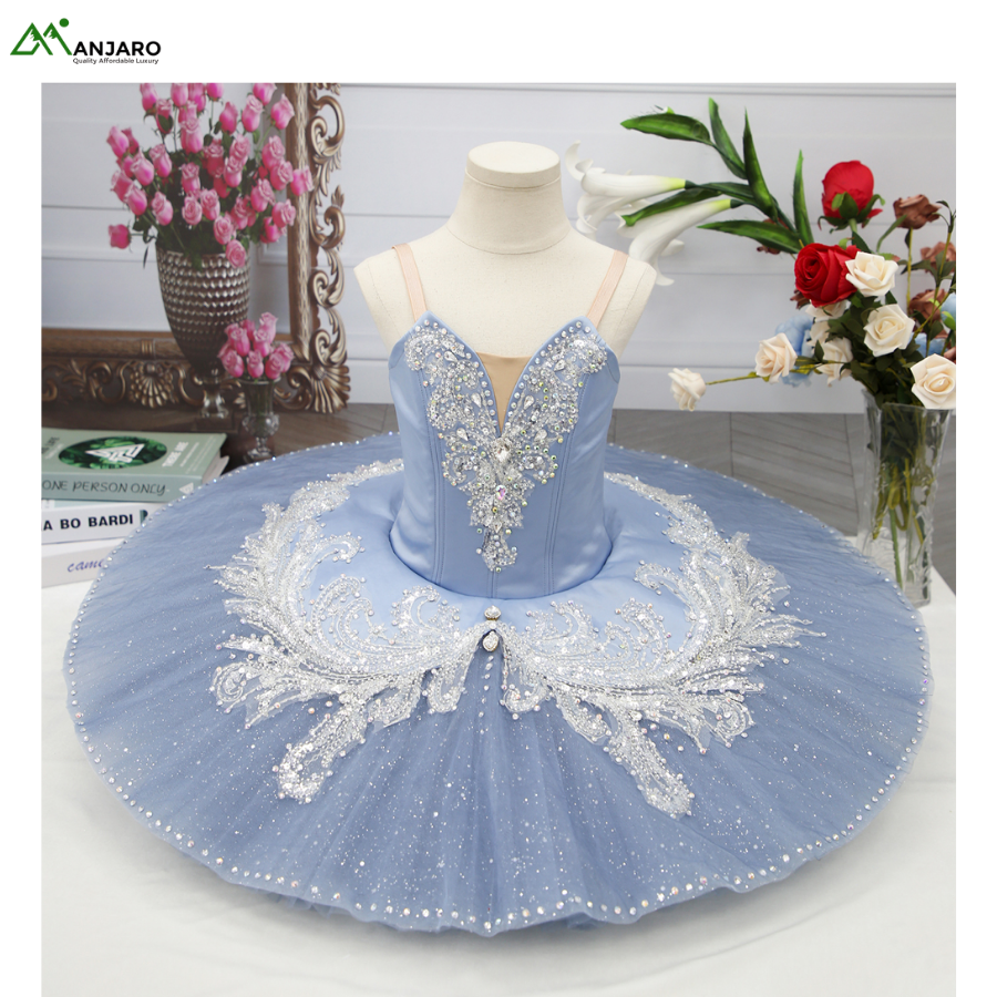 Girls Printed Ballet Tutu Skirt Dance Costume | Cotton Sequin Performance Dancewear Suit(Shipping Fee Included)