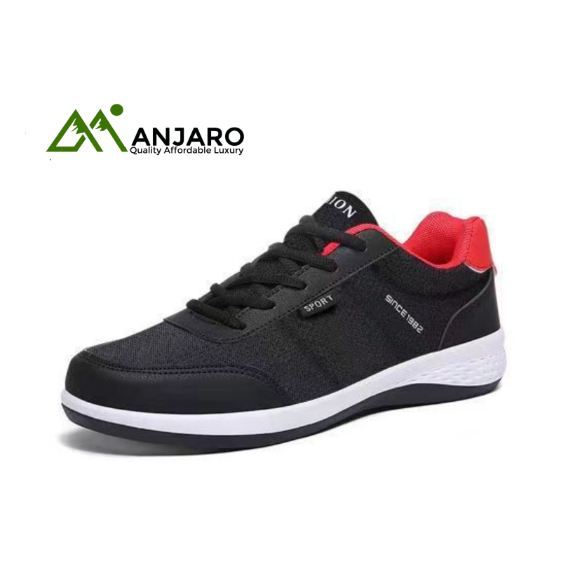 Men’s Low-Top Casual Sneakers – Soft-Soled Mesh Lined Running Shoes for Spring & Autumn Outdoor Sports