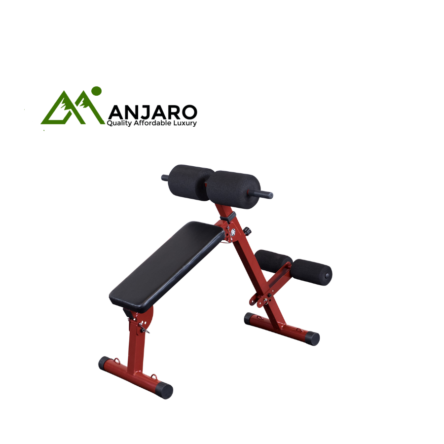 Best Fitness BFHYP10 Total Core Trainer – Ab Crunch Board & Back Hyperextension with 3 Adjustable Angles