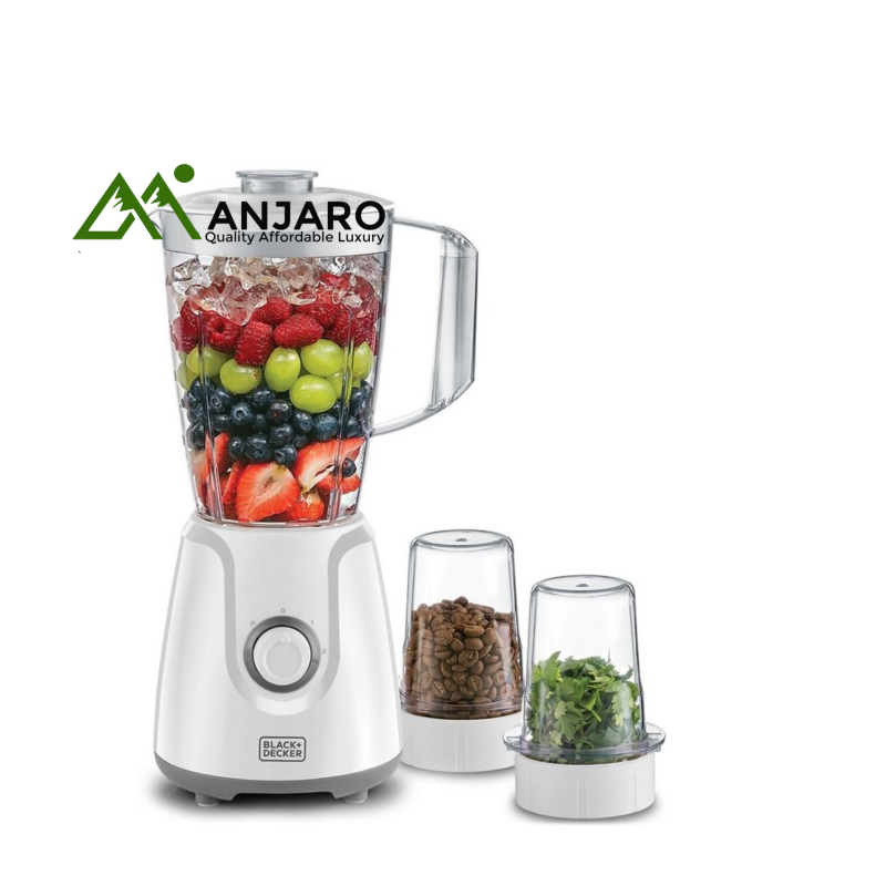 Black & Decker Blender BX4130-B5 – 1.5L Plastic Jar, Grinder & Chopper, 400W Power
