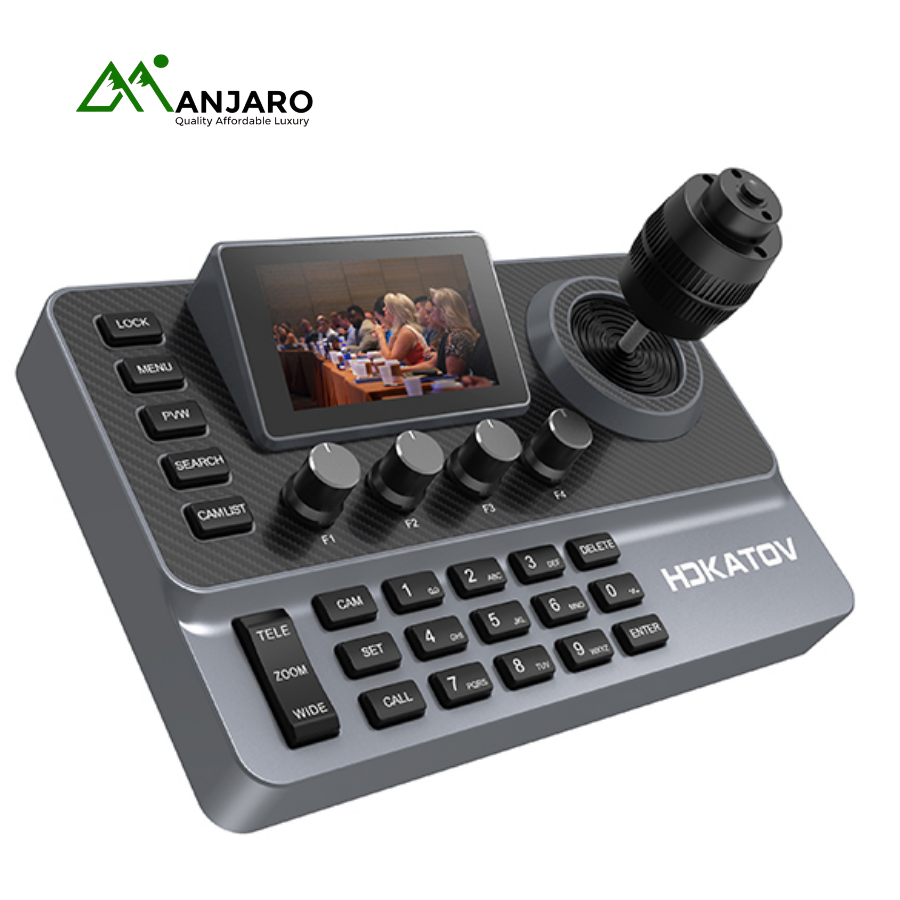 KC50N PTZ Camera Controller – 5.5” LCD Display, Custom Knobs, HDMI Output & AI Function Control