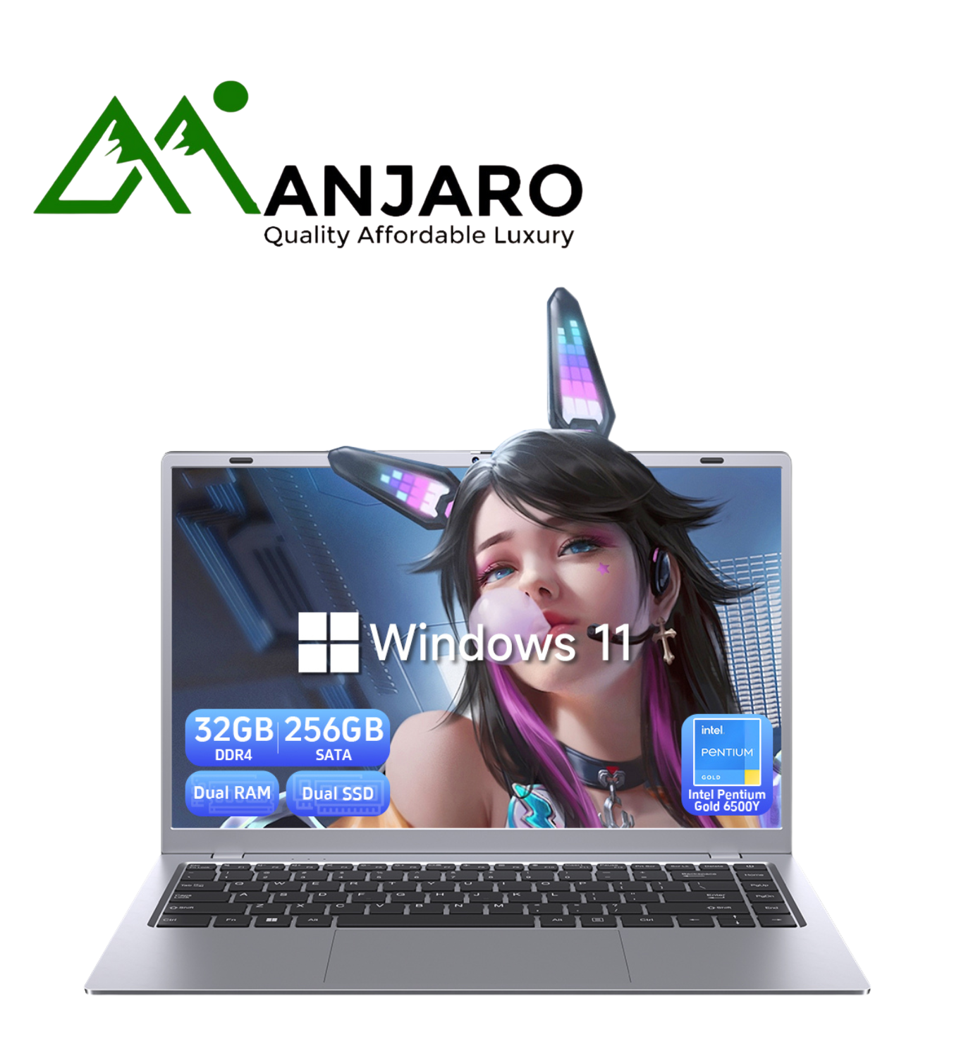 14 Inch Student Laptop Intel Pentium Gold 6500Y (Shipping fee included)