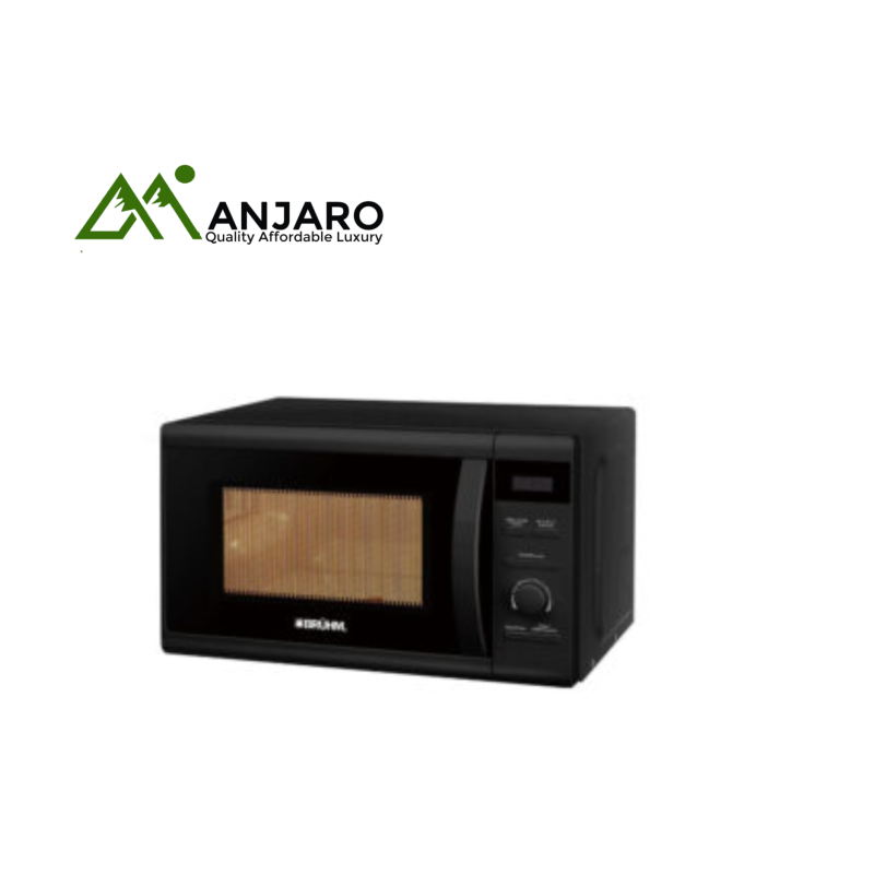 Bruhm BME-20GMB 20L Digital Microwave Oven with Grill – Sleek Black Design for Versatile Cooking
