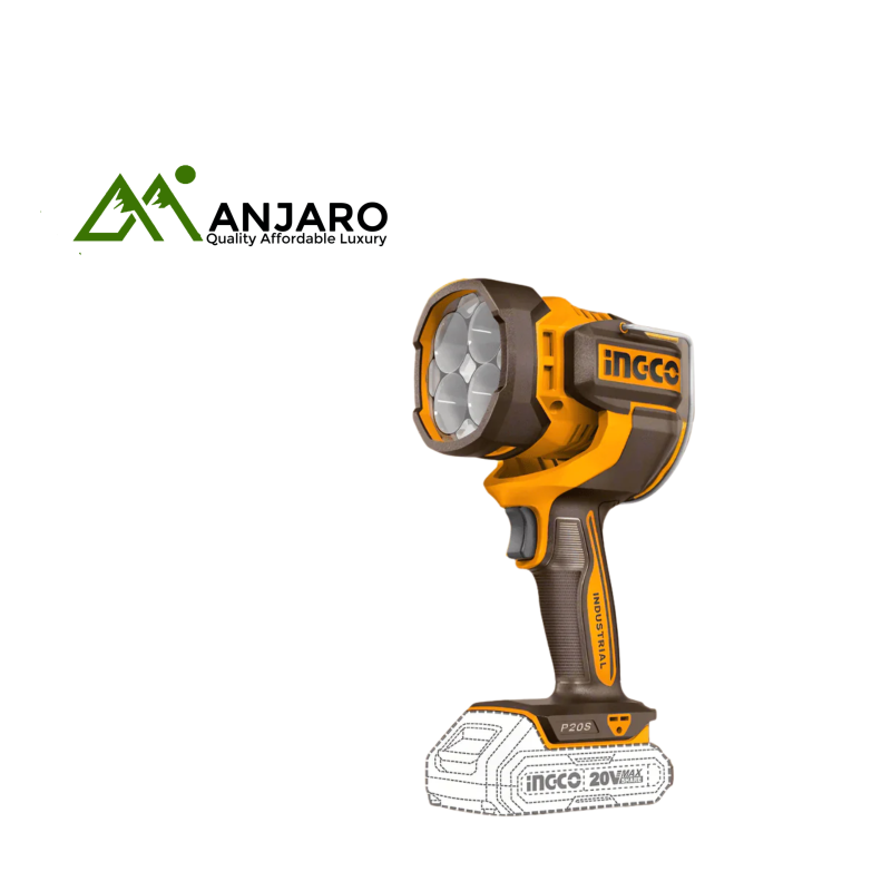 CWLI2088 20V Cordless LED Work Lamp – 2000 Lumens, 3 Brightness Modes, 130° Adjustable Head