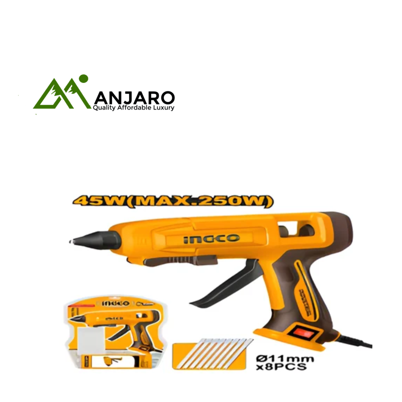 GG408 45W Electric Glue Gun with 8 Glue Sticks – Fast Heating & High Precision Craft Tool