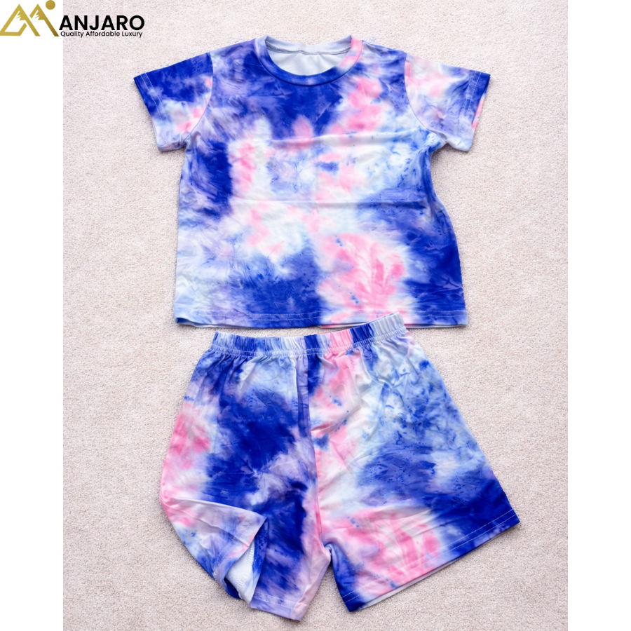 Tie-Dye Boys Two-Piece Shorts Set – 5/6/7 Years