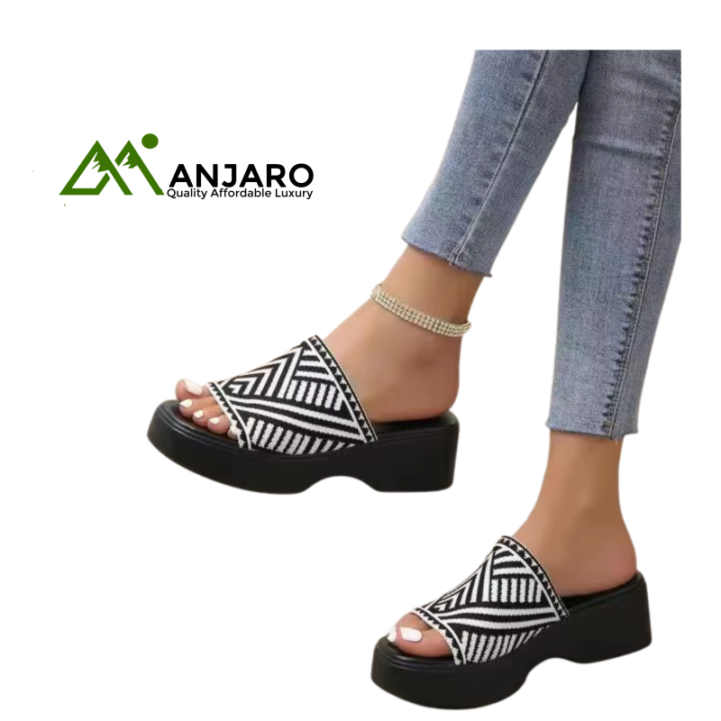 Women’s Wedge Sandals Summer Comfortable Beach Flip Flops Outdoor Casual Slides – Duoya (HS-38)