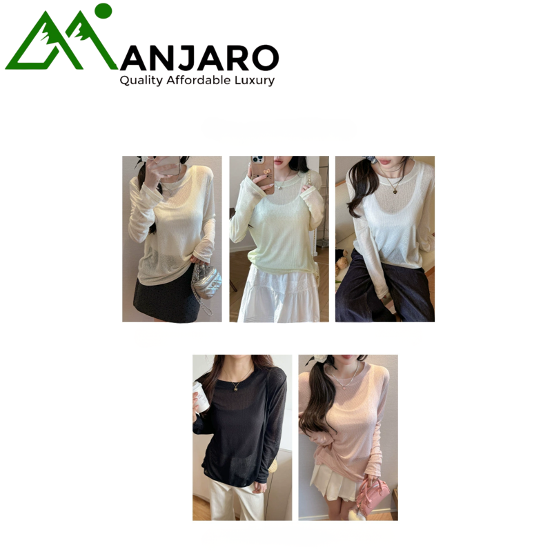 Summer Long-Sleeve Sun-Protective Sheer Cover-Up for Women (Shipping Fee Included)