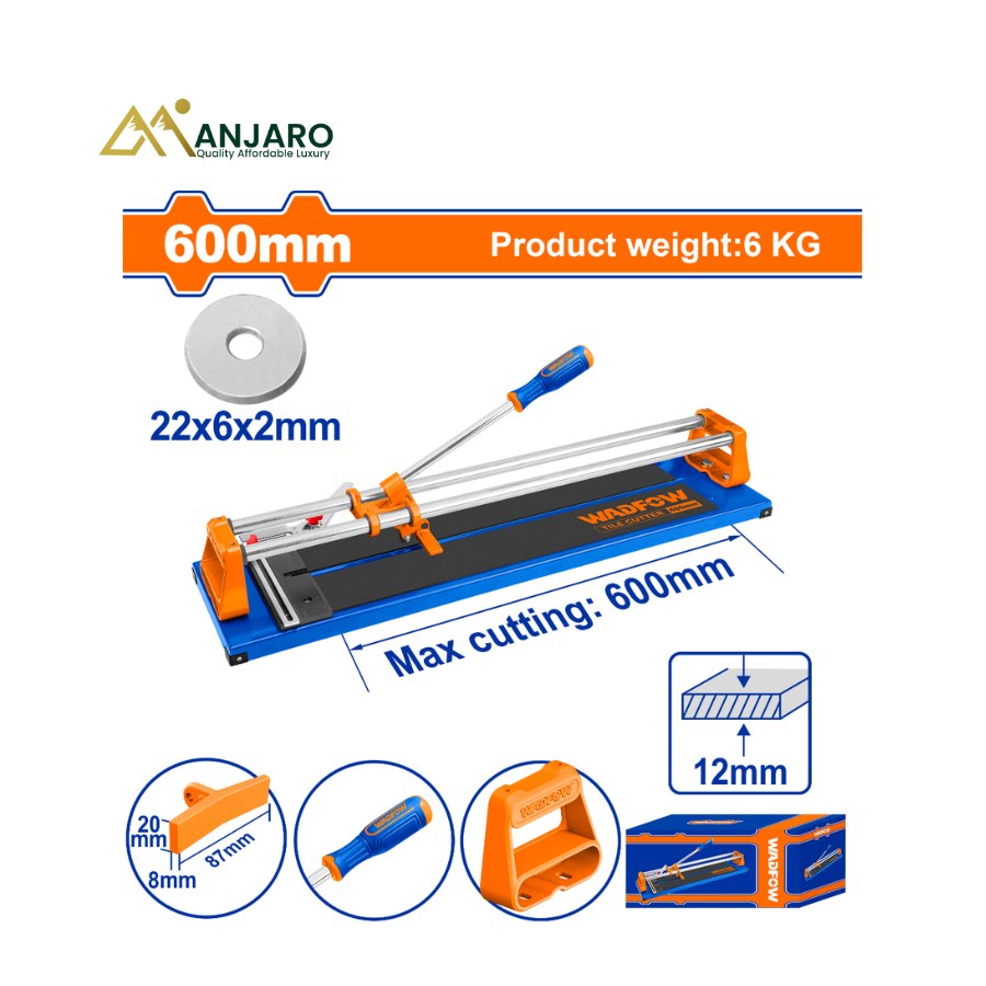 WADFOW Tile Cutter – 600mm Manual Tile Cutting Machine WTR8506