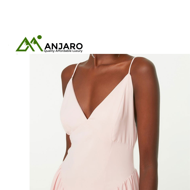 Powder Shirred Detailed Dress