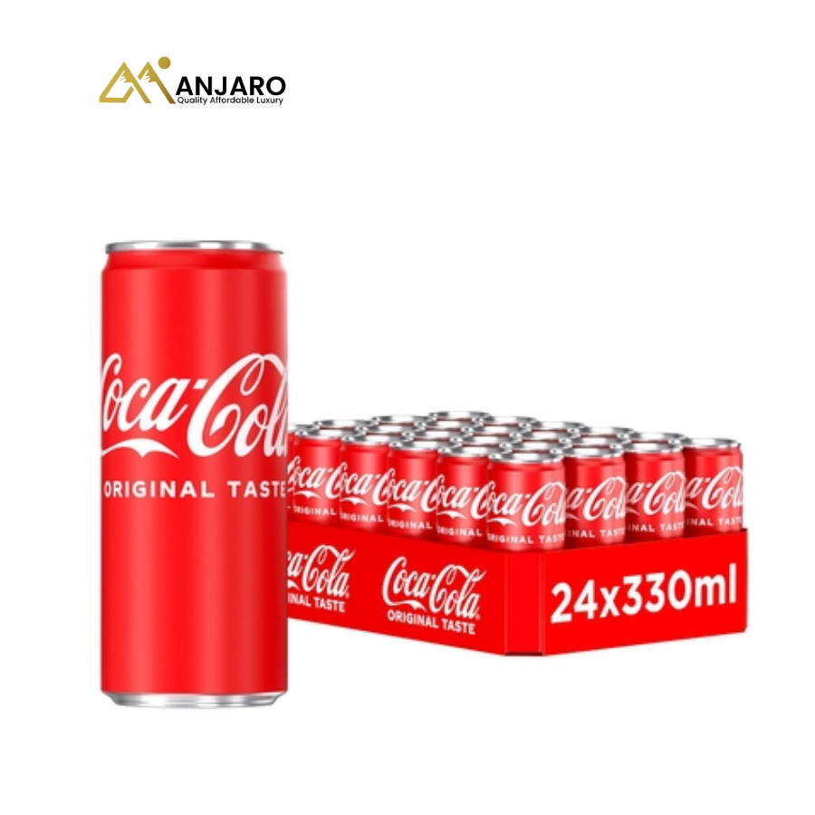 Coca-Cola Classic Carbonated Soft Drink – 330ml x 24 Cans