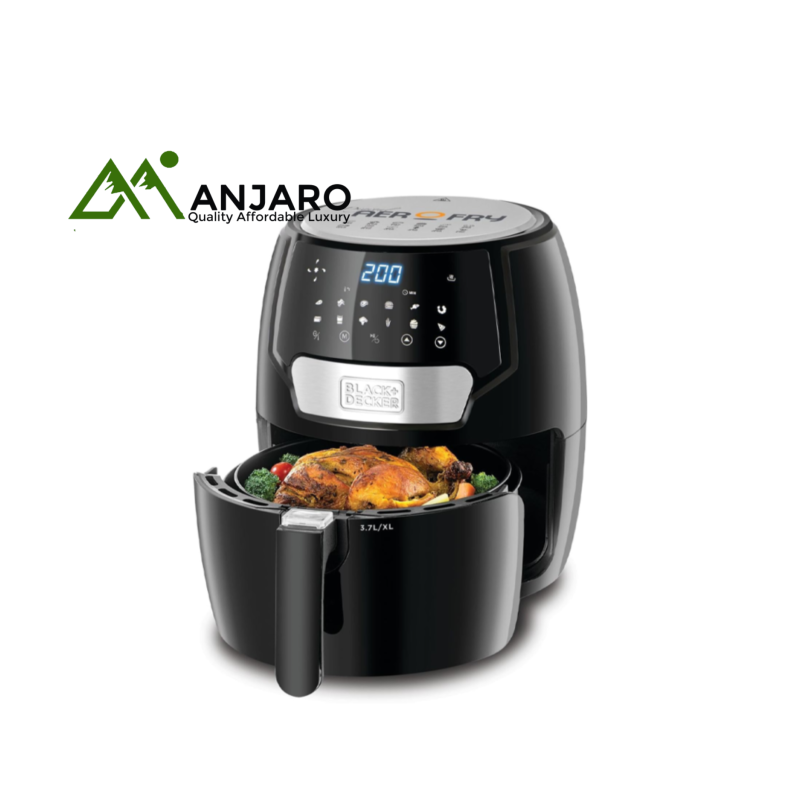 Black & Decker Air Fryer – 4L Rapid Air Convection Fryer with Adjustable Temperature Control AF4037-B5