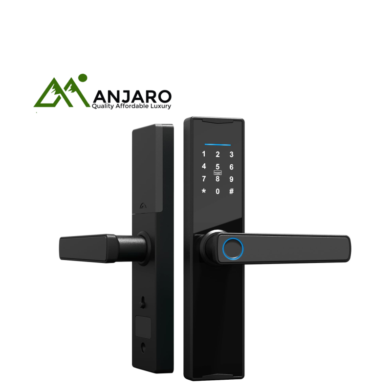DG-25TT Smart Door Lock with Built-in WiFi – Fingerprint, Password + IC Card, Remote Unlock, TUYA/TTLock App, 5050 Mortise